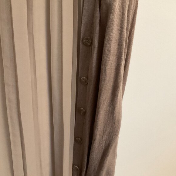 Light Brown Cardigan with Curtain Back Size Small - Picture 5 of 9